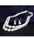 SET378 - Sweater chain fashion pearl diamond Set